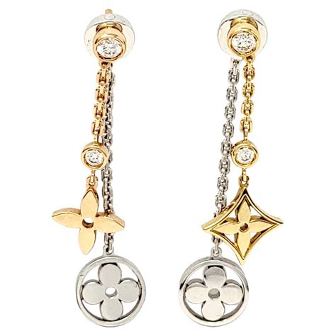 louis vuitton earrings dangle|louis vuitton refurbished earrings.